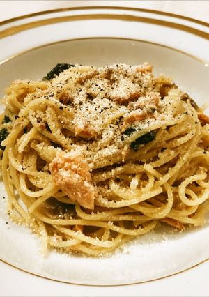 鮭の濃厚クリームパスタ-レシピのメイン写真