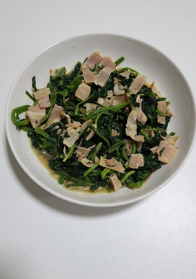 ほうれん草とベーコンの醤油炒め-レシピのメイン写真