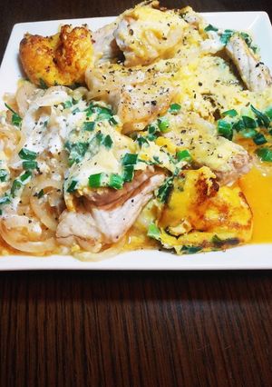 簡単☆豚肉の卵とじ-レシピのメイン写真