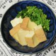 厚揚げと菜の花の煮びたし