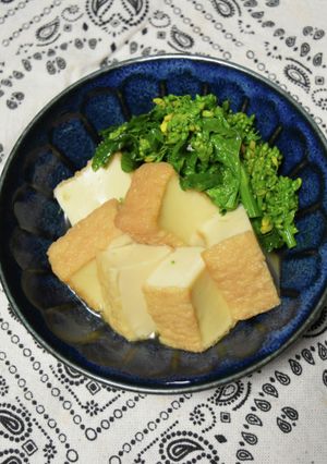 厚揚げと菜の花の煮びたし-レシピのメイン写真