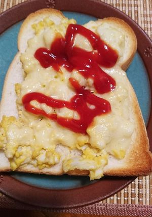 斬新！茹で卵とチーズのトースト-レシピのメイン写真