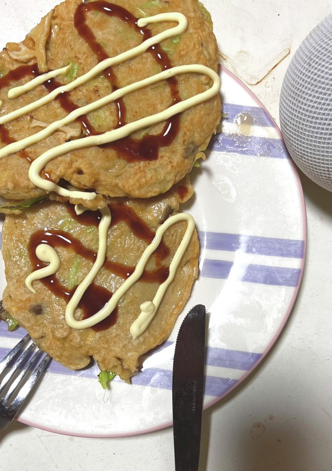 簡単！全粒粉でお好み焼き♪-レシピのメイン写真