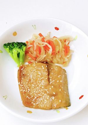 保育園給食鯖のごま味噌焼きレシピ-レシピのメイン写真