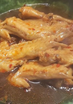 鶏手羽先の端の酸っぱ辛煮-レシピのメイン写真