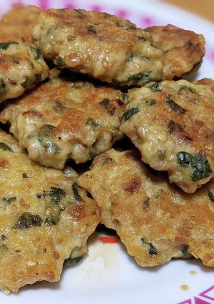 成型なし！簡単！大葉と梅の鶏つくねバーグ-レシピのメイン写真
