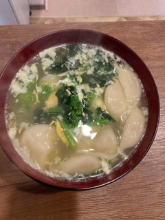 ほうれん草と水餃子のおかずスープ-レシピのメイン写真