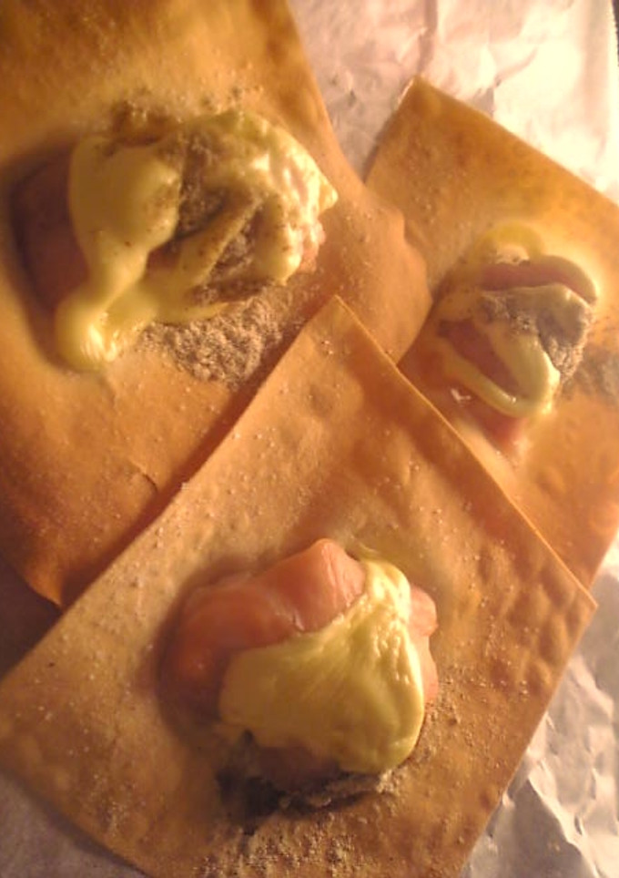 鶏ささみのワンタンの皮のせマヨネーズ焼き-レシピのメイン写真