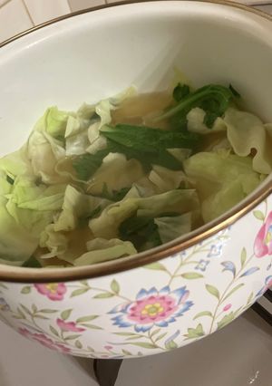 副菜★キャベツと青菜のコンソメスープ-レシピのメイン写真