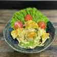 カボチャとスナップえんどうのツナサラダ