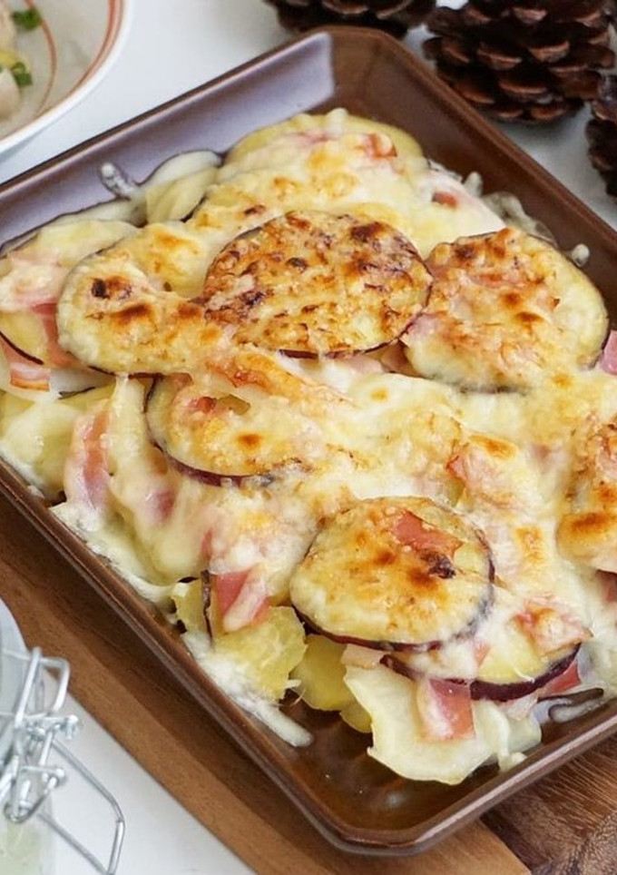 ジャガイモとさつまいものチーズ焼き-レシピのメイン写真