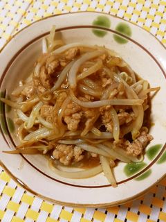 挽き肉ともやしのオイスターソース炒め-レシピのメイン写真
