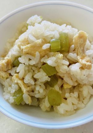 ほんだしで作るふきの炊き込みご飯！美味！-レシピのメイン写真