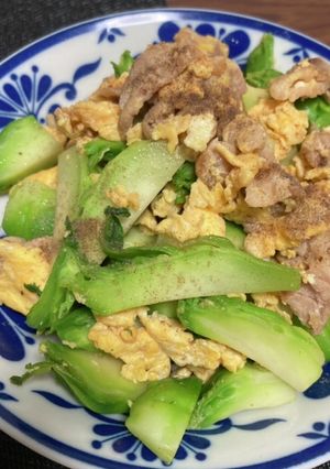 アーサイと豚の醤油炒め-レシピのメイン写真
