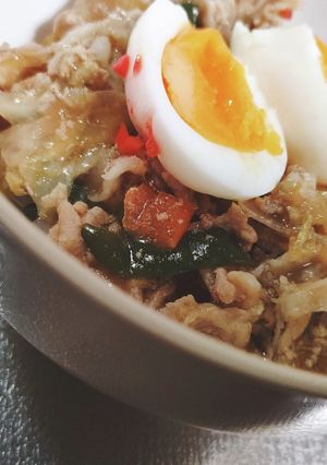 ガッツリ！濃い目の中華風豚丼！-レシピのメイン写真
