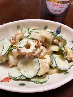 簡単!ちくわときゅうりのカレーマヨ和え-レシピのメイン写真