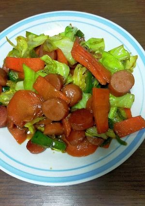 簡単で美味いホイコーロー風野菜炒め-レシピのメイン写真