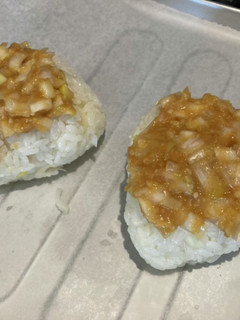 脂肪肝予防 ネギ味噌焼きおにぎり-レシピのメイン写真