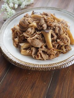 牛こま肉とエリンギの甜麺醤炒め-レシピのメイン写真