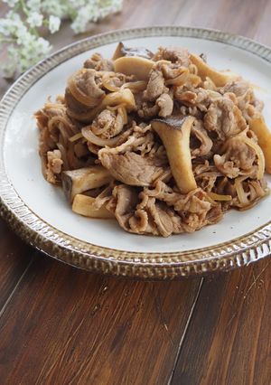 牛こま肉とエリンギの甜麺醤炒め-レシピのメイン写真