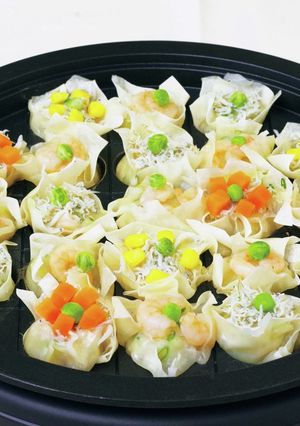 たこやき器で作るすり身シュウマイ-レシピのメイン写真