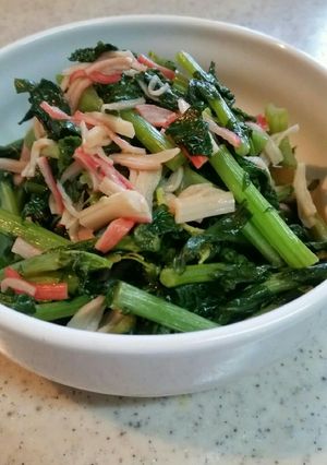 春大根の葉とカニかまの煮浸し-レシピのメイン写真
