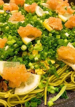 ホットプレートで瓦そば(茶そば)-レシピのメイン写真
