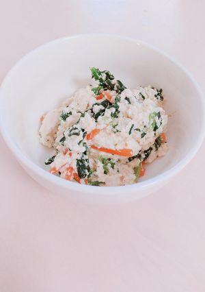 冷凍ほうれん草のレンチン白あえ-レシピのメイン写真