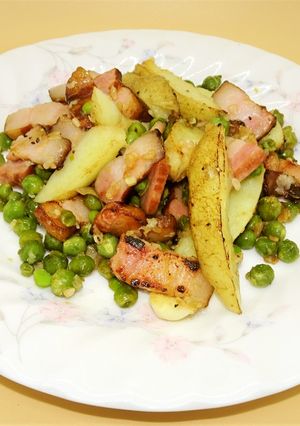 グリーンピースの塩麹炒め【ＪＡ福岡市】-レシピのメイン写真