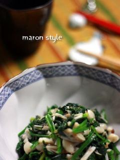 ホウレン草とエノキ茸のさっぱり和え-レシピのメイン写真