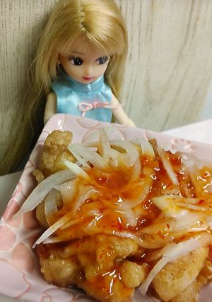 リカちゃん♡唐揚げ(オニスラスイチリ)編-レシピのメイン写真