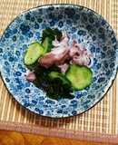 キュウリといかとわかめの酢の物