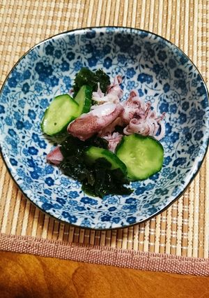 キュウリといかとわかめの酢の物-レシピのメイン写真