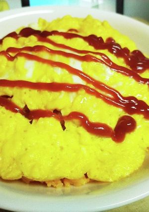 冷凍チキンライスでオムライス-レシピのメイン写真