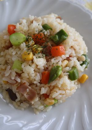 野菜たっぷり☆アスパラピラフ-レシピのメイン写真