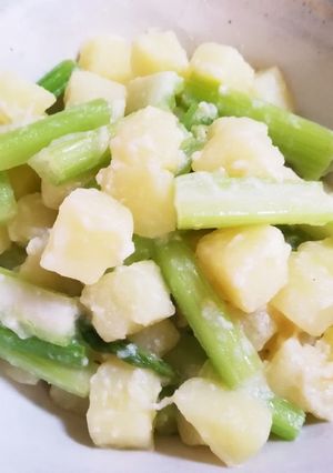 セロリの豆乳ポテサラ！ﾊﾞﾀｰｺﾝｿﾒ味-レシピのメイン写真