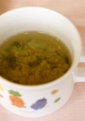 離乳食8か月頃～わかめと卵のスープ-レシピのメイン写真