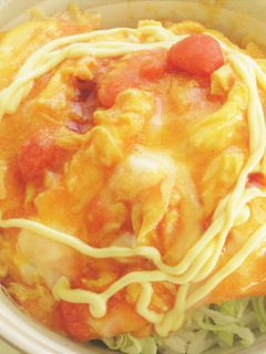 〖 とろ~り♪明太オムレツキャベツ丼 〗-レシピのメイン写真