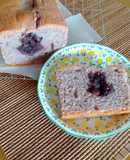 紫芋パウダー活用餡入りパウンドケーキ