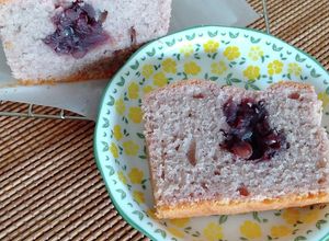 紫芋パウダー活用餡入りパウンドケーキ-レシピのメイン写真