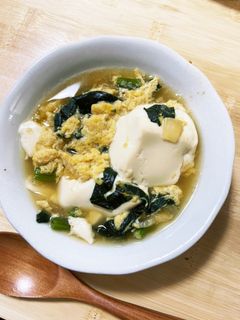 ほうれん草と豆腐の中華スープ-レシピのメイン写真