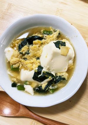 ほうれん草と豆腐の中華スープ-レシピのメイン写真