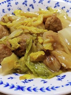 白菜と肉団子の中華あんかけ炒め-レシピのメイン写真
