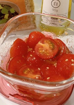 ミニトマトの胡麻サラダ-レシピのメイン写真
