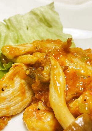 胸肉使用　キノコ入り鶏チリ-レシピのメイン写真