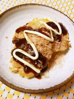 キャベツ入り!お好み焼き風の卵焼き-レシピのメイン写真