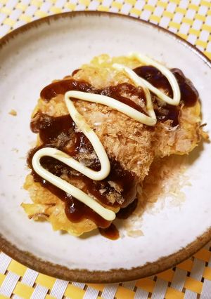 キャベツ入り！お好み焼き風の卵焼き-レシピのメイン写真