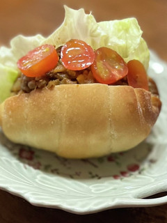 残り物アレンジ☆タコス風味だれのサンド☆-レシピのメイン写真