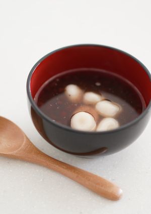 【市販のあずきで超簡単】白玉ぜんざい　-レシピのメイン写真
