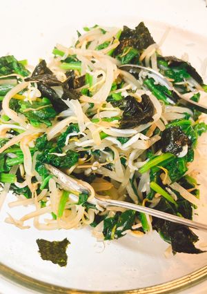 ほうれん草としらすの焼きのり和え-レシピのメイン写真